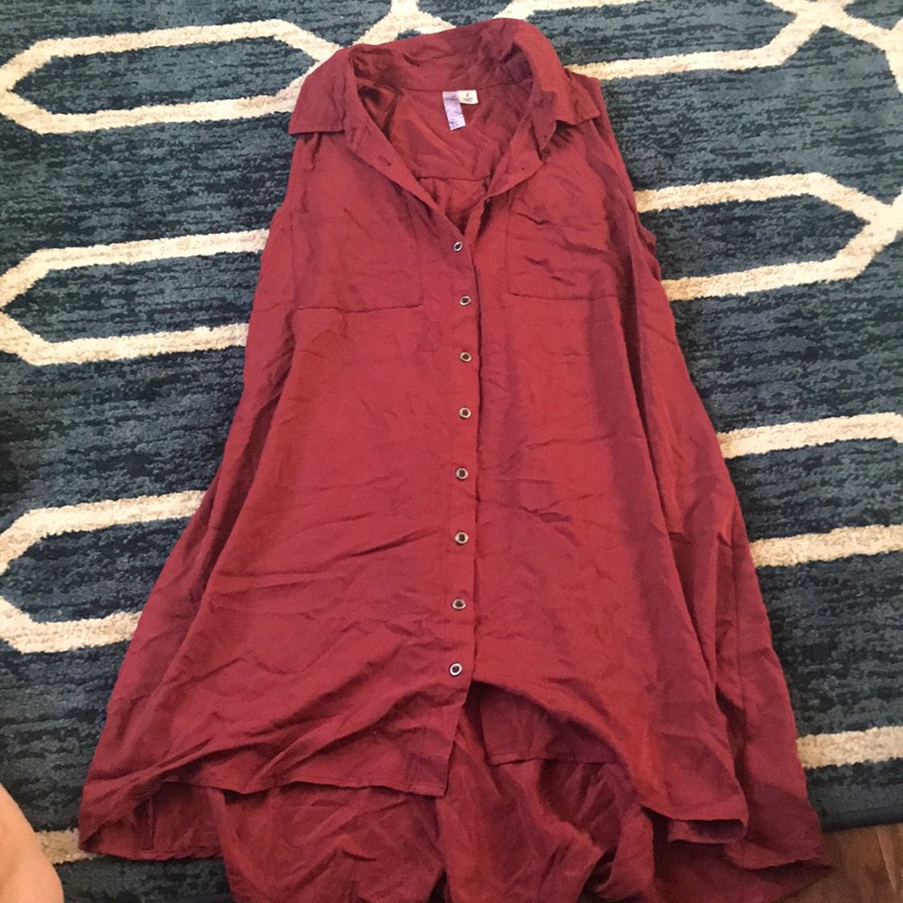 Sleeveless Button Down Dress